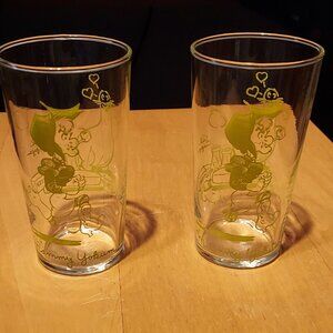 Mammy Yokum Federal Glass Tumblers